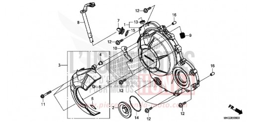 RIGHT CRANKCASE COVER CMX500AK de 2019